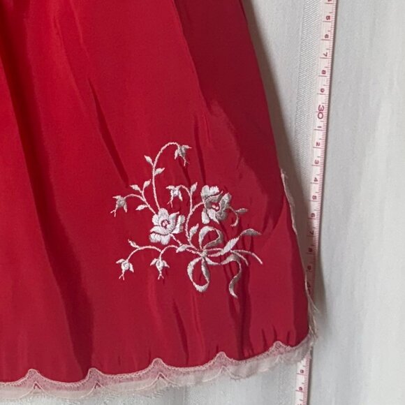 Vintage Red Half Slip - Picture 2 of 7